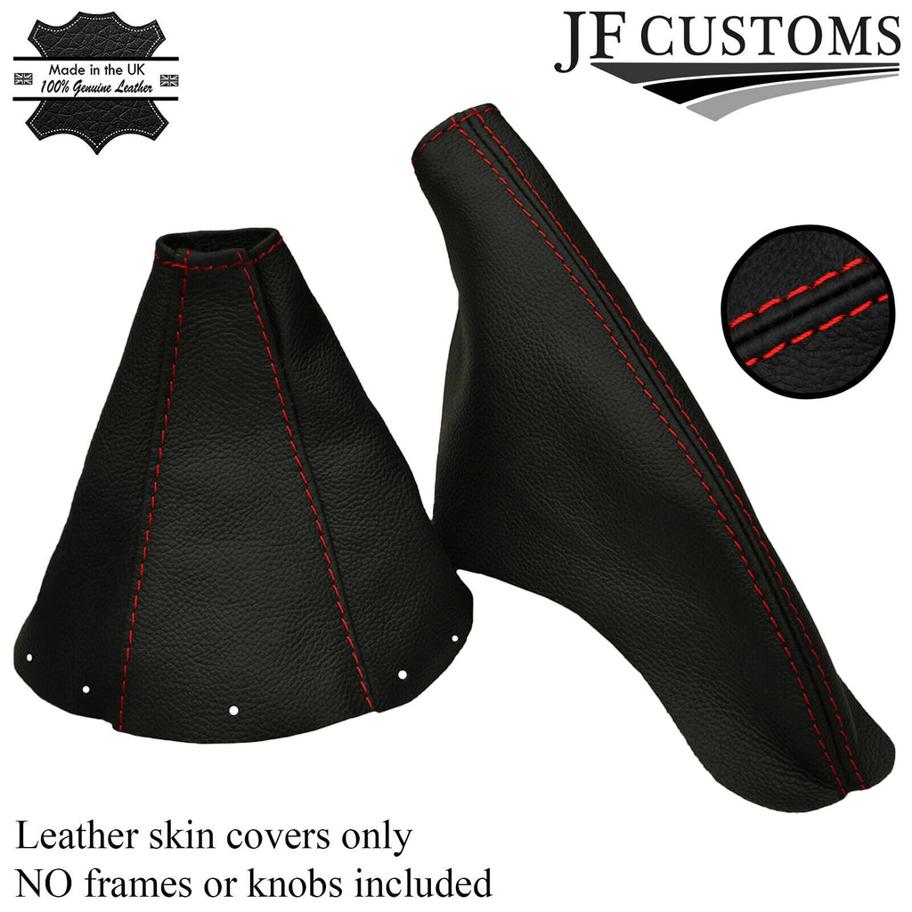 RED STITCH FOR TOYOTA SUPRA MK4 1993-2002 GEAR HANDBRAKE GAITER REAL LEATHER