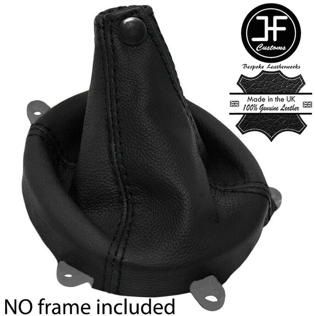 BLACK BLACK 2 TONE 6 SPEED LEATHER GEAR GAITER FOR MITSUBISHI LANCER EVO 7 8 9