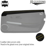 YELLOW STITCH 2X TOP FRONT DOOR CAPPING COVERS FOR CHRYSLER CROSSFIRE 04-08