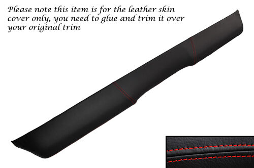RED STITCH FITS FORD CORTINA MK2 TOP DASH DASHBOARD LEATHER SKIN COVER