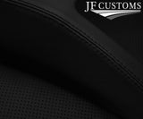 BLACK STITCH LEATHER CONSOLE RADIO SURROUND COVER FOR JEEP WRANGLER TJ 03-06