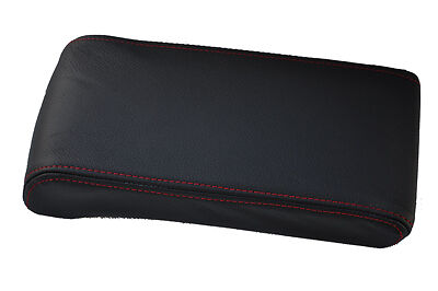 RED STITCH ARMREST LEATHER COVER FITS SUBARU LEGACY 98-03 CUSTOM NEW MADE IN UK