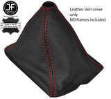 RED STITCH TOP GRAIN LEATHER MANUAL GEAR GAITER FITS ROVER SD1 VITESSE