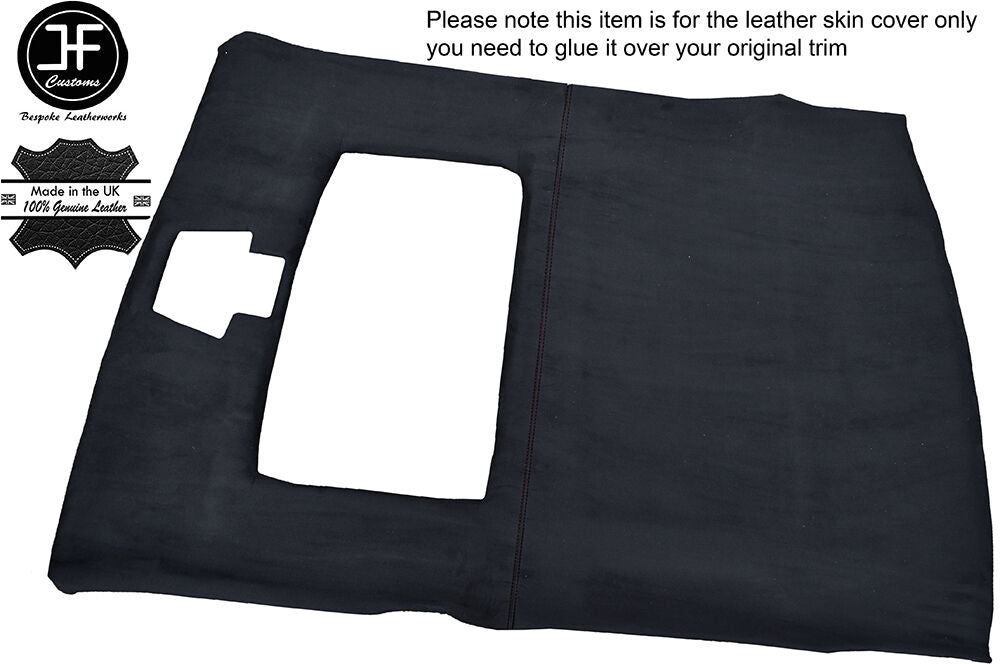 BLACK STICH ROOF HEADLINING LINER LUXE SUEDE COVER FOR FORD SIERRA COSWORTH 3 DR