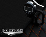ORANGE DIAMOND STITCH VINYL 4X TAILORED FLOOR CARPET FOR JEEP RENEGADE 15-21 JF1