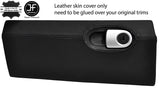 BLACK STITCHING GLOVE BOX REAL LEATHER COVER FITS SMART FORTWO 451 2007-2014