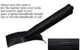BLACK STITCHING LEATHER HANDBRAKE GAITER FITS GREAT WALL STEED 2010-2014
