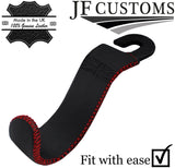 D RED STITCH EMBOSSED LEATHER HEADREST HOOK FOR BMW MINI R50 R52 R53 01-06 JF1