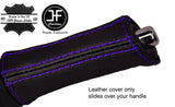 PURPLE STITCHING HANDBRAKE HANDLE LEATHER COVER FITS SUBARU LEGACY OUTBACK 04-09