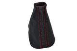 RED STITCHING FITS VW TOURAN DSG 2003-2009 AUTOMATIC LEATHER GEAR GAITER
