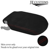 DARK RED STITCH SUEDE ARMREST COVER FITS RANGE ROVER L494 2013-2021 CUSTOM NEW