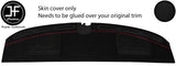 RED  STITCH PARCEL SHELF LUXE SUEDE COVER FOR NISSAN SKYLINE GTS GTR R32 89-94