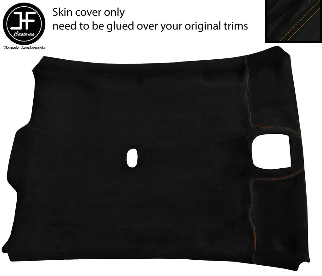 BROWN STITCH ROOF LINING HEADLINING LUXE SUEDE COVER FOR JAGUAR X-TYPE 01-09
