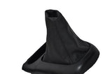black stitch FITS HYUNDAI LANTRA 98-01 LEATHER GEAR GAITER CUSTOM NEW MADE IN UK