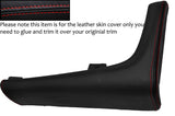 RED STITCH CENTRE CONSOLE TRIM LEATHER SKIN COVER FITS TOYOTA SUPRA MK4 93-02