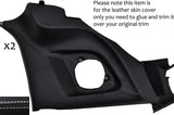 WHITE STITCH 2X REAR SPEAKER PANEL TRIM SKIN COVER FITS TOYOTA SUPRA MK4 93-02