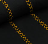 YELLOW LUX-STITCH LEATHER 2X LONG SEAT BELT COVERS  FOR VW GOLF MK5 V 2003-2009