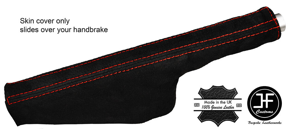 RED STITCH SUEDE HANDBRAKE GAITER FITS AUDI TT 1998-2006 CUSTOM NEW MADE IN UK