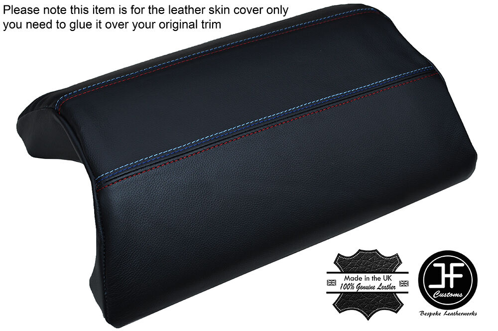 TRI STITCHING LEATHER REAR ARMREST COVER FITS BMW 3 SERIES E46 CONVERTIBLE 98-05
