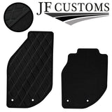 GREY DIAMOND STITCH VINYL 4X TAILORED FLOOR CARPETS FOR VOLVO C70 95-06