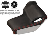 RED STITCH 2X SEAT BELT PILLAR LEATHER COVER FITS CORVETTE C6 05-13 CONVERTIBLE