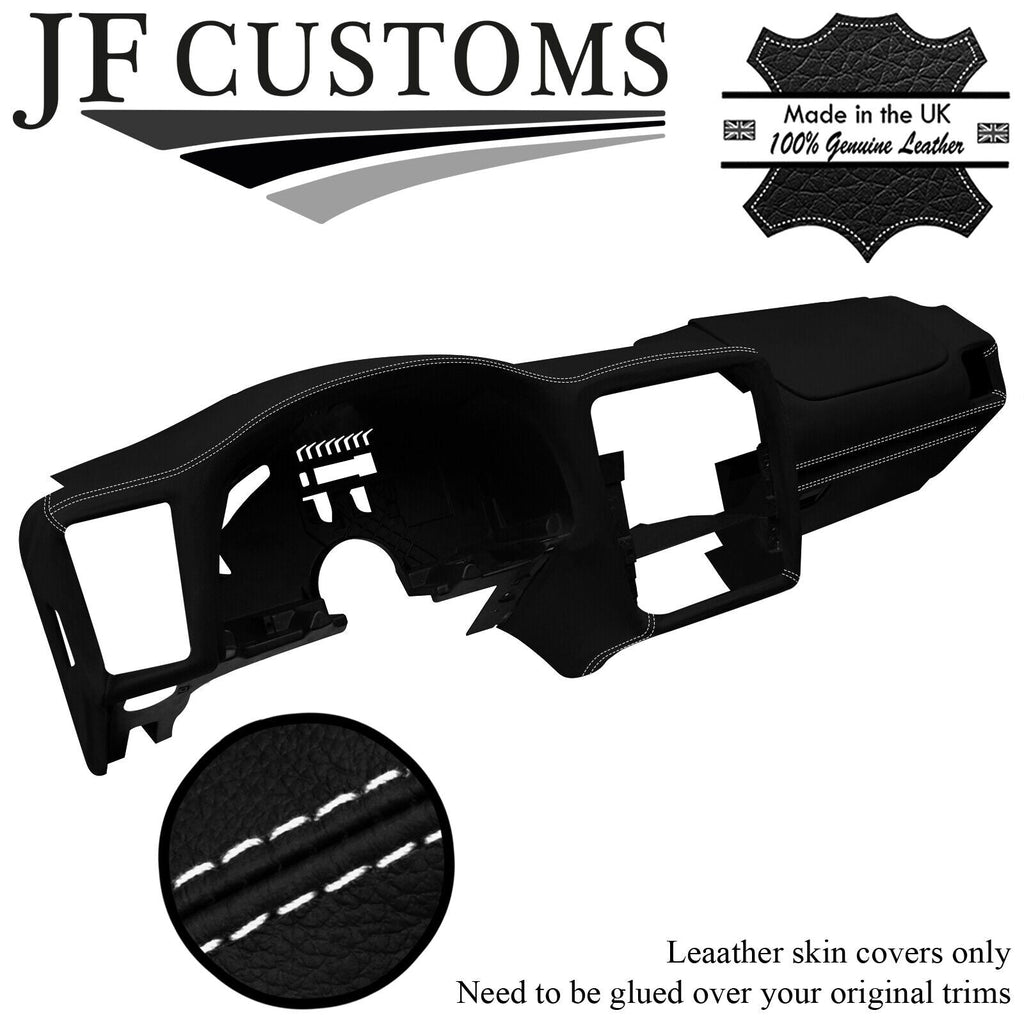 WHITE STITCH TOP-GRAIN LEATHER DASH DASHBOARD COVER FOR CHEVROLET CAMARO 98-02