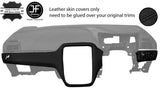 BLACK STITCH 2 PIECE DASH KIT TRIM LEATHER COVERS FITS FIAT GRANDE PUNTO 06-10