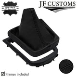 BLACK STITCH LEATHER GEAR + SURROUND COVERS + FRAMES FOR VAUXHALL ANTARA 11-15