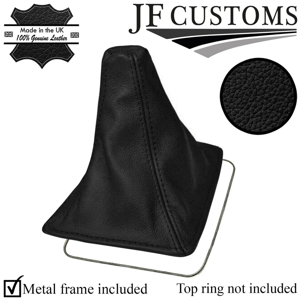 BLACK LEATHER FOR TOYOTA CELICA 1999-2006 GEAR GAITER SHIFT BOOT BLACK STITCH