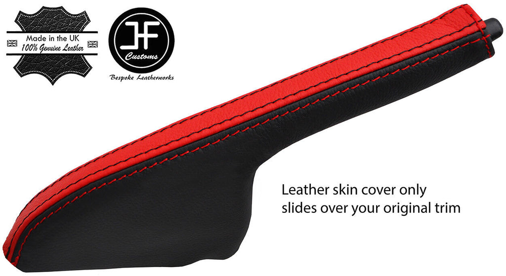 BLACK & RED  REAL LEATHER HANDBRAKE GAITER FITS S15 200SX SILVIA 1999-2003