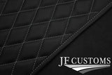 GREY DIAMOND STITCH VINYL 4XTAILORED FLOOR CARPETS FOR BMW MINI S R56 07-14 JF1