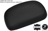BLACK & BLACK TOP GRAIN REAL LEATHER ARMREST LID COVER FITS KIA SOUL 2009-2013