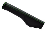 green stitch FITS VW CADDY 2004-2010 LEATHER HANDBRAKE GAITOR CUSTOM NEW