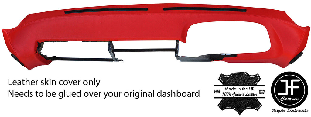 RED TOP GRAIN LEATHER DASH DASHBOARD COVER FITS PORSCHE 928 78-95 STYLE 2