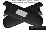 BLACK STITCH FITS BMW 6 SERIES E24 76-90 2X SUN VISORS LEATHER COVERS ONLY
