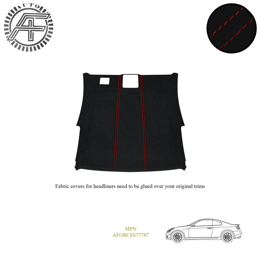 LUXE SUEDE HEADLINER COVER FOR INFINITI G35 MK3 2 DOOR COUPE 2003-2007