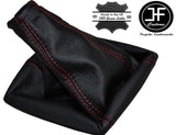 RED STITCH LEATHER MANUAL GEAR GAITER FITS VAUXHALL OPEL CORSA D 2006-2014