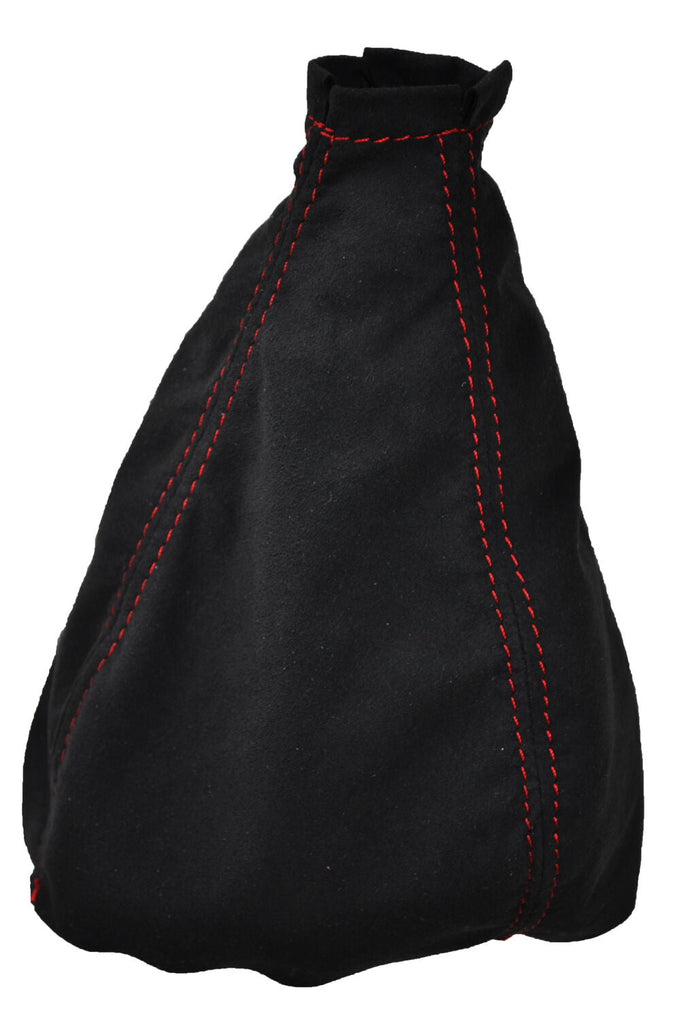 RED STITCH FITS FORD ESCORT RS COSWORTH 1992-1996 GEAR GAITER PU SUEDE