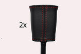 red stitch FITS MGF MGTF MK1 MK2 1995-2002 2X SEAT BELT STALK LEATHER COVERS