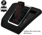 RED STITCH REAL LEATHER AUTOMATIC GEAR GAITER FITS FORD TRANSIT CUSTOM 13-19
