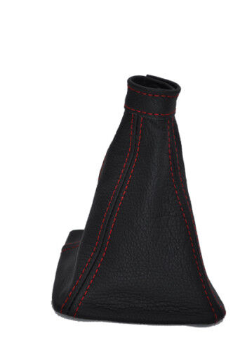 FITS KIA CEE'D CEED 06-10 GEAR GAITER LEATHER red stitch CUSTOM NEW MADE IN UK