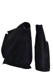 PURPLE STITCH  FITS NISSAN SKYLINE R33 GTS GTR GTST 1993-1998 SUEDE GAITERS SET