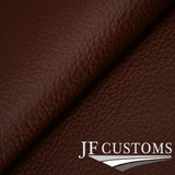 BROWN LEATHER COVERED CONSOLE CUP HOLDER TRIM FITS MERCEDES W126 S CLASS 79-91