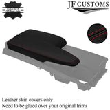 DARK RED STITCH 2X ARMREST LEATHER COVERS FITS MERCEDES C CLASS W204 07-14