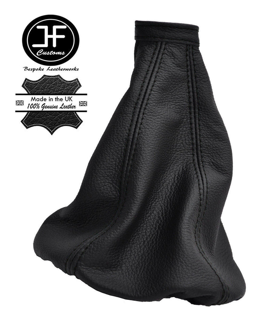 BLACK STITCHING REAL LEATHER MANUAL GEAR GAITER FITS ALFA ROMEO 156 1998-2002