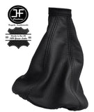 BLACK STITCHING REAL LEATHER MANUAL GEAR GAITER FITS ALFA ROMEO 156 1998-2002