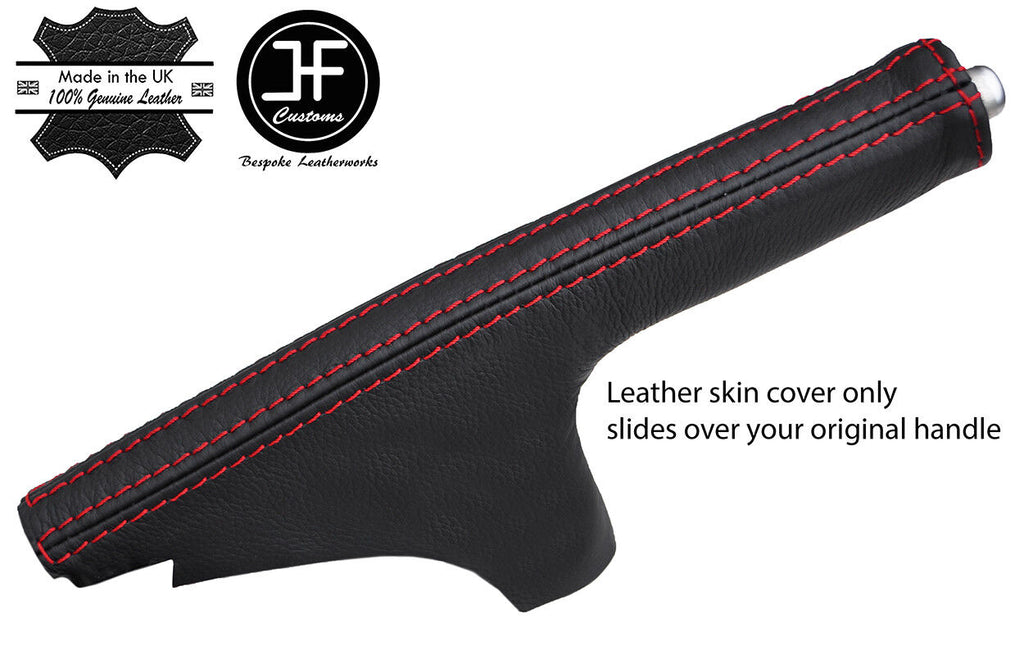 RED STITCH TOP GRAIN LEATHER SLIM HANDBRAKE GAITER FITS 350Z Z33 2002-2009