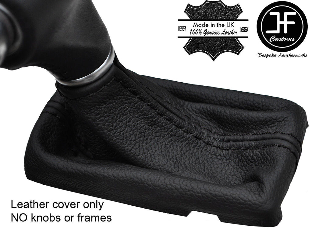 BLACK STITCHING AUTO AUTOMATIC REAL LEATHER GEAR GAITER FITS KIA SORENTO 15-17