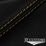 FITS IVECO DAILY VAN 99-06 GEAR GAITER LEATHER yellow stitch CUSTOM NEW