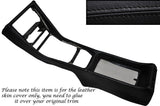 BLACK STITCH CENTRE CONSOLE LEATHER COVER FITS MERCEDES S CLASS SE W126 79-91